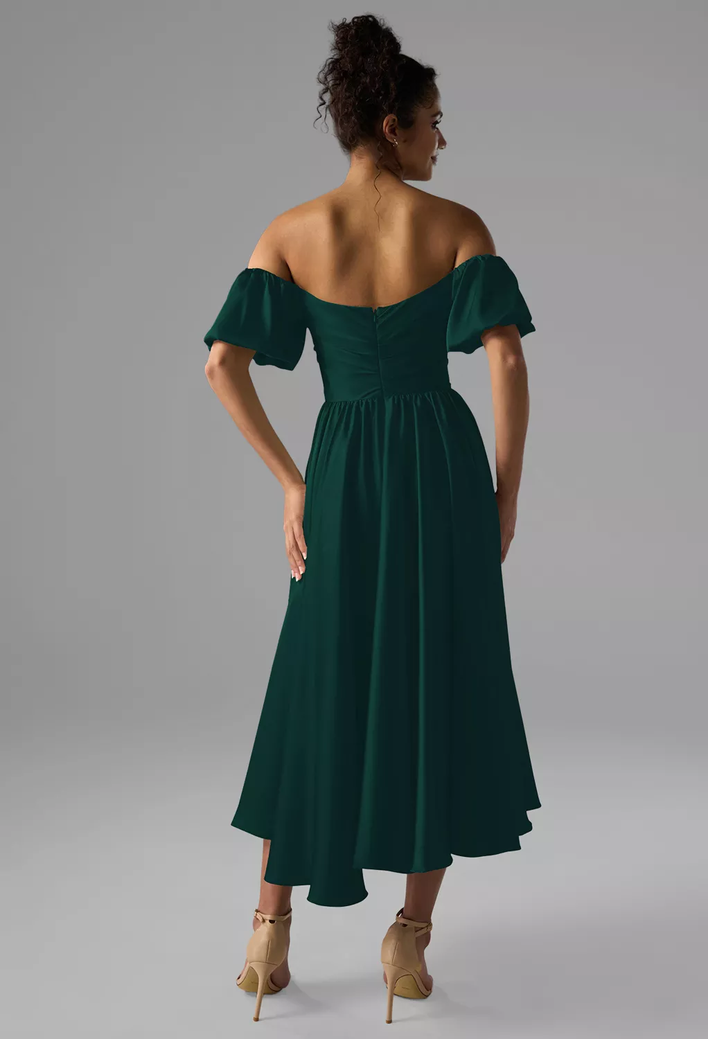 AW Kye Hunter Green  Summer Wedding Guest Dresses